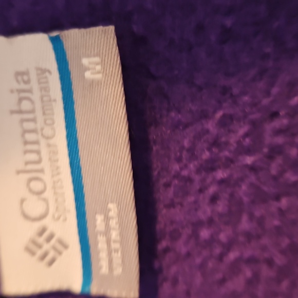 Columbia Rich Purple Fleece Jacket Size M - Picture 3 of 3